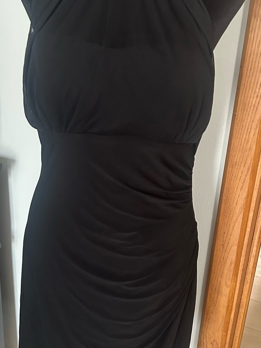 Night Way Collections Strapless Black Evening Gown
